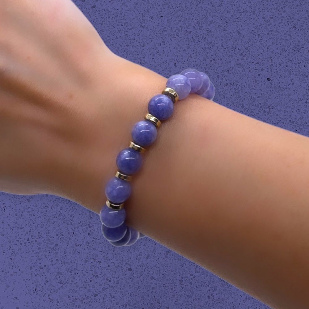 NWT Wool + Pepper Co. Sagittarius + Tanzanite Bracelet - Zodiac x Gemstone - Picture 6 of 12